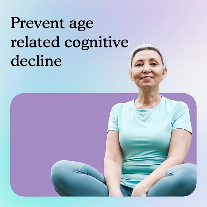 Because Brain Supplement for Memory and 740mg Serving 60 Capsules