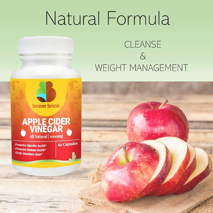 Apple Cider Vinegar All Natural Dietary 60 Capsules