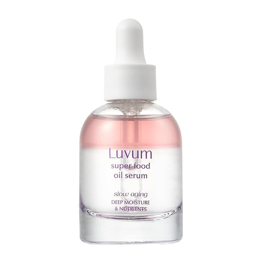 Slow Aging Super Food Oil Serum 1.01 fl. oz - Superfood Oil Serum - Anti-Aging & Hydration - Enhances Elasticity & Radiance - Nutrient-Rich Moisturizing Blend - Korean Skin Care