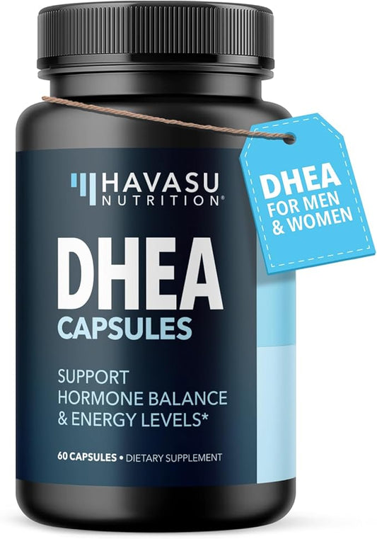 DHEA 50mg Supplement for Hormone Balance - Supports Energy for Men and Women - Dehydroepiandrosterone Capsules for Mood, Aging & Daily Vitality - Non-GMO, Vegan - 60 Capsules, 2-Month Supply