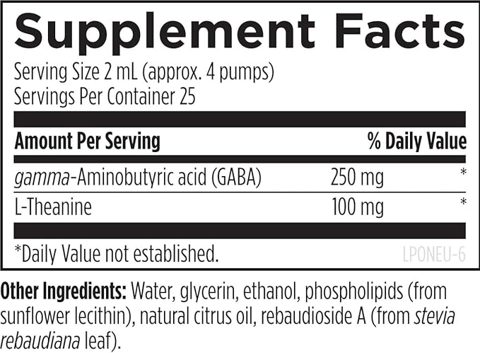 Designs for Health Liposomal NeuroCalm (25 Servings 1.7oz)