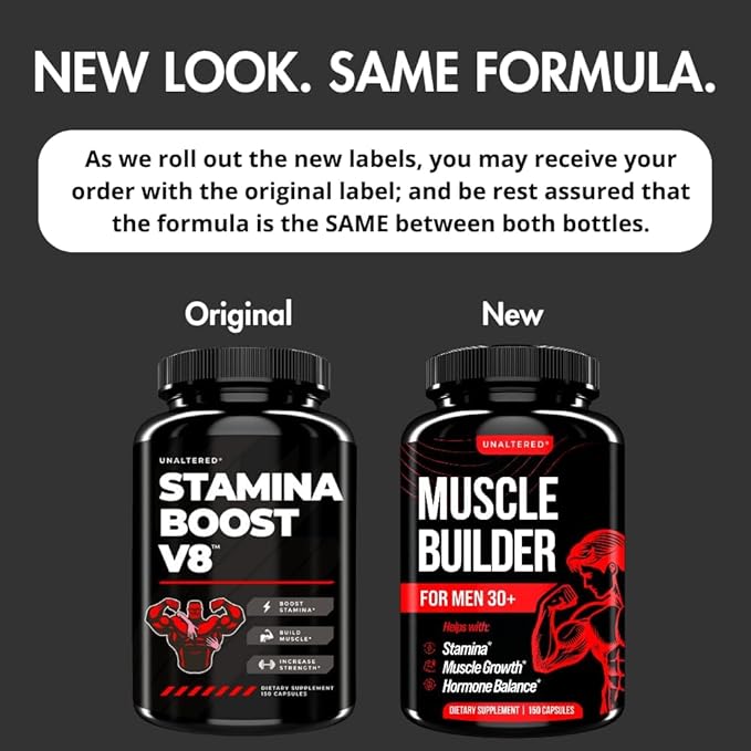 Muscle Builder & Hormone Balance for Men D3, Ashwagandha 150 Capsules