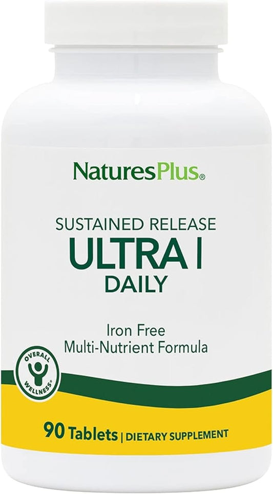 NaturesPlus Ultra I Multivitamin Iron Free, 90 Vegetarian 90 Servings