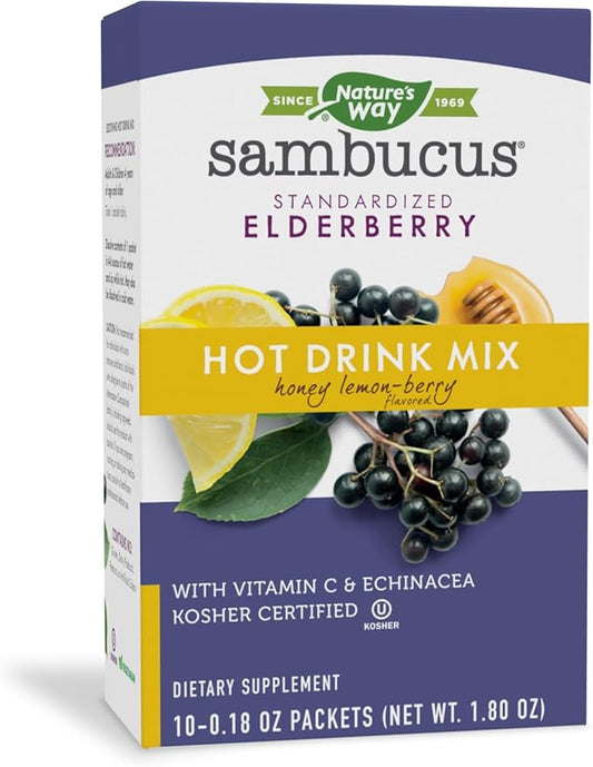 Nature's Way Sambucus Elderberry Hot Drink 10 Packets