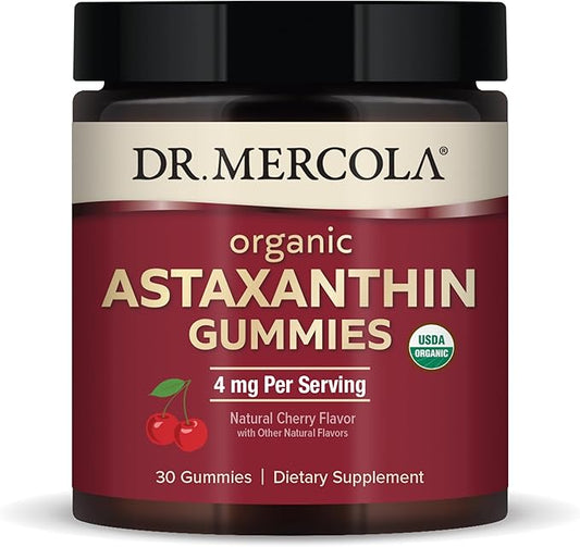 Dr. Mercola Organic Astaxanthin Gummies, 30 (30 Gummies), 4 mg