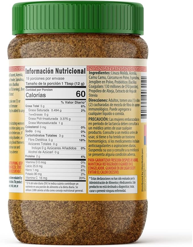 Sanar Naturals Immune Support Flaxseed, 8 oz 3 Digestive