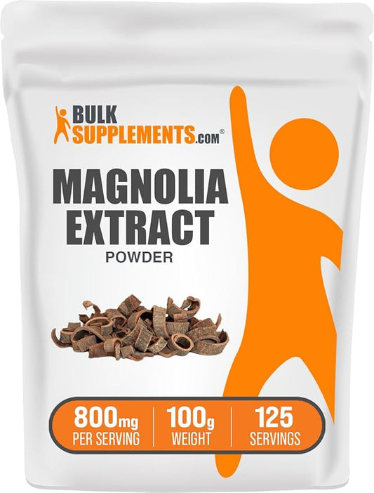 BulkSupplements.com Magnolia Bark Extract Powder 800mg per 100g (3.5 (3.5 oz) 1)