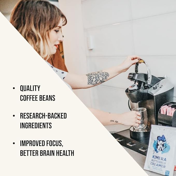 Kimera Koffee Organic Ground Coffee, Focus Blend, Light Roast infused with L-Theanine, Pack of 24 Cup Coffee Pods