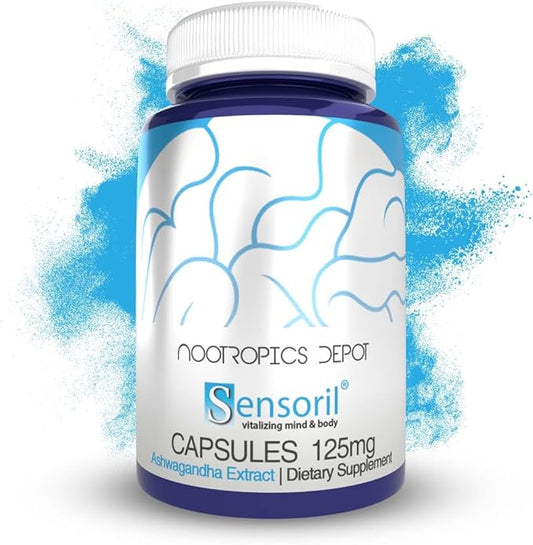 Nootropics Depot Sensoril Ashwagandha Capsules 125mg | 180 Ct.