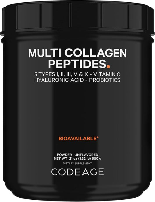 Codeage Multi Collagen Peptides + Probiotics 21oz