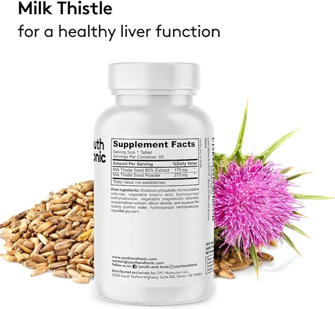 Youth & Tonic Liver Detox Cleanse 60 Herbal