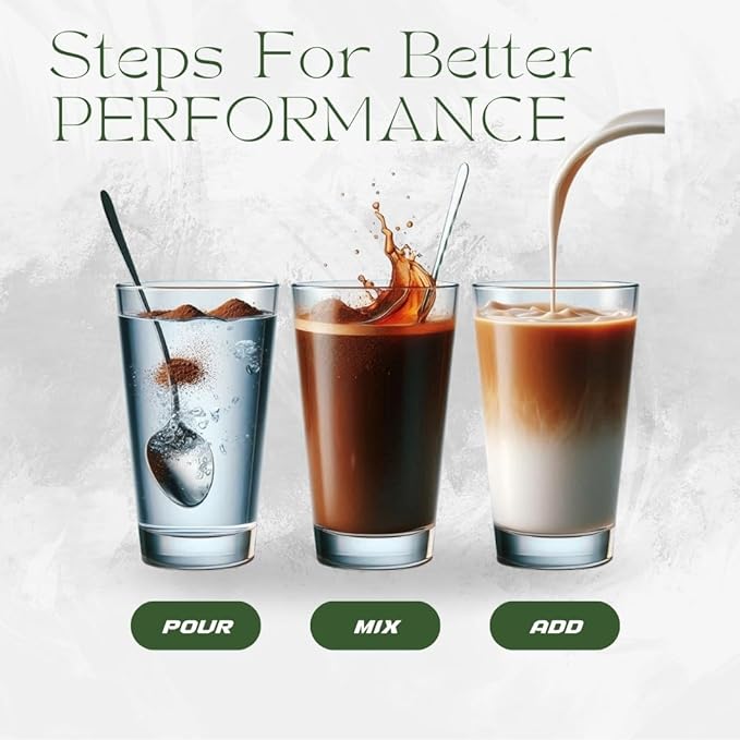 Mushroom Coffee with MCT Oil Blend of 7 Adaptogenic Mushrooms Enhanced Focus, Energy – Instant Creamy Coffee Mix Premium Quality, Crafted in the USA Kinoko Mushroom Coffee