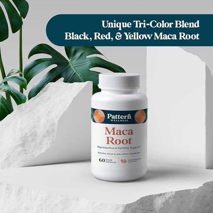 Pattern Wellness Maca Root for Men 10,000mg - 60 Vegan