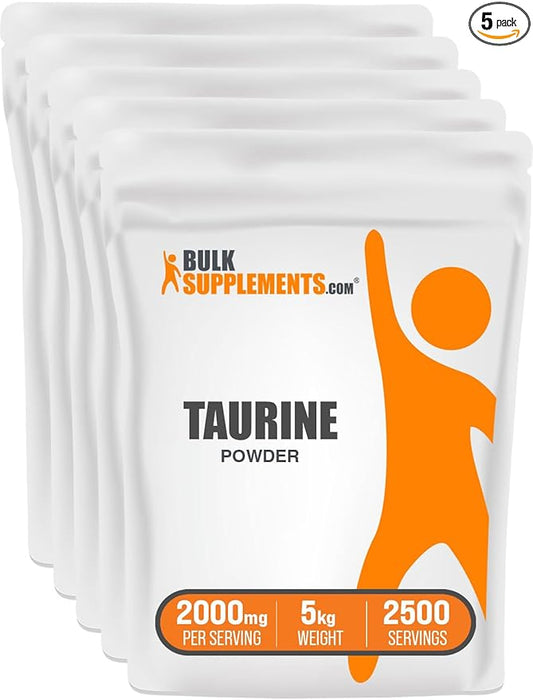 BulkSupplements.com Taurine Powder 2000mg - 2g per 5kg (11 (11 lbs) 5)