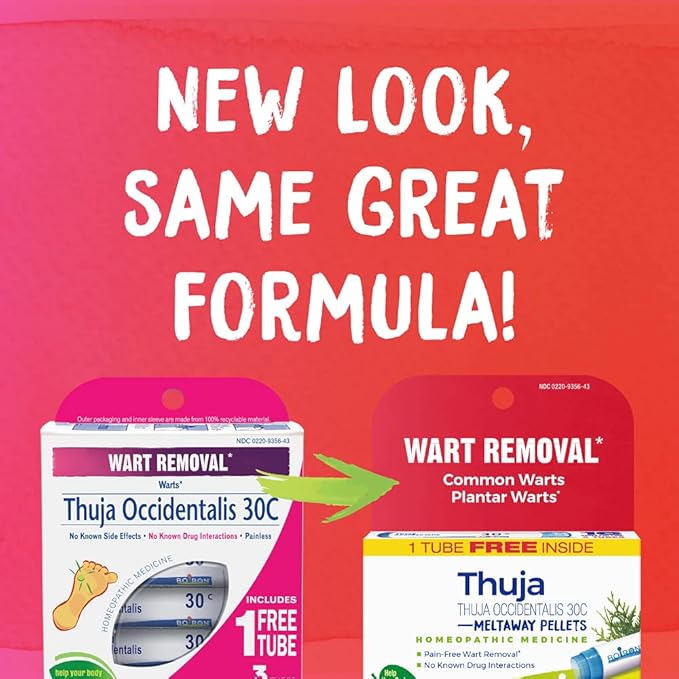 Boiron Thuja Occidentalis 30C Wart Removal -80 Count 3)