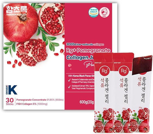 Anti-Aging Korean-Beauty Pomegranate Collagen Jelly Stick 20g*30 stick/for