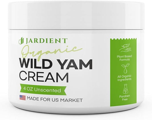Wild Yam Cream Hormone Balance: Natural Organic Formula for Menopause Relief & Menstrual Support Like Hot Flashes Night Sweats