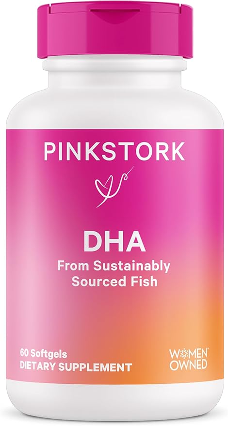 Pink Stork Prenatal DHA 540 mg 3 Fish 60 Softgels