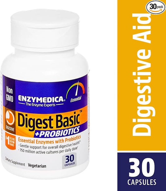 Enzymedica - Digest Basic + Probiotics, 30 Capsules
