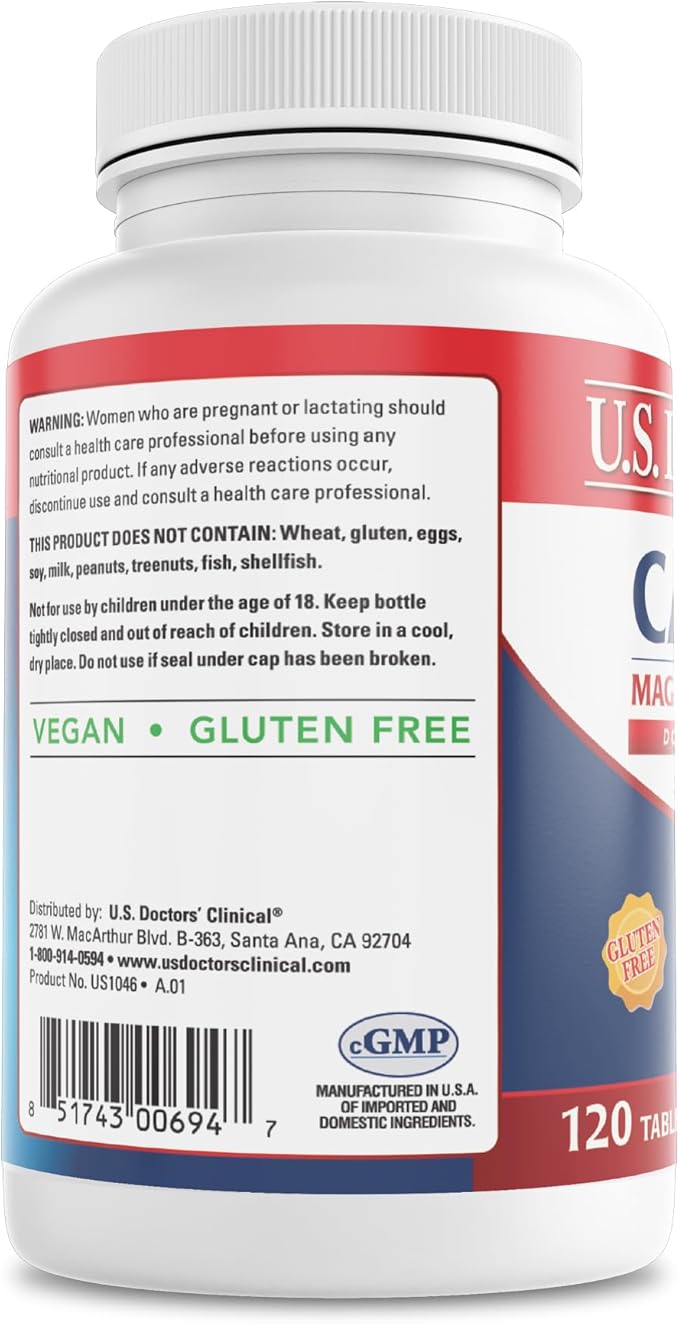 U.S. Doctors' Clinical Calcium, Magnesium + D3 for (120)