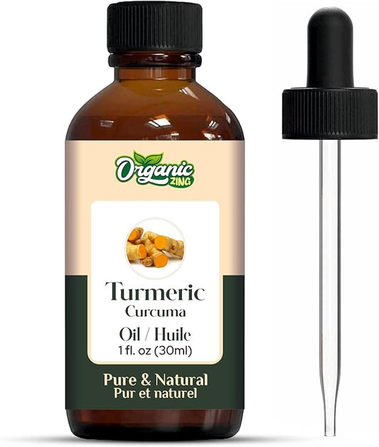 Turmeric (Curcuma Longa) Essential Oil Pure & Natural for Skin, Face, Hair Care, Aromatherapy, Diffuser, Conditioner 30ml/1.01fl oz