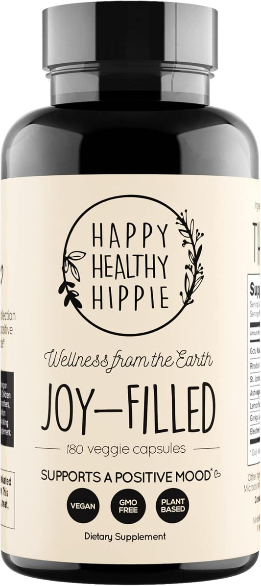 Joy-Filled Mood Support Supplement with St 100% Plant-Based 180 ct