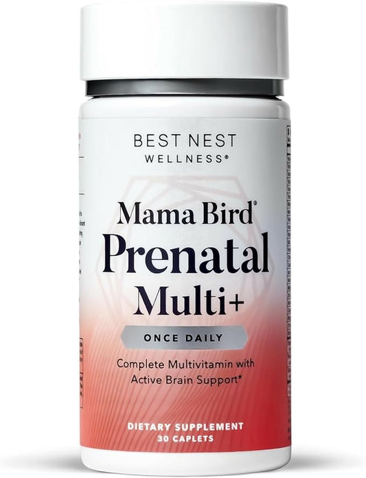 Best Nest Wellness Mama Bird Prenatal 30 Caplets (30 Servings)
