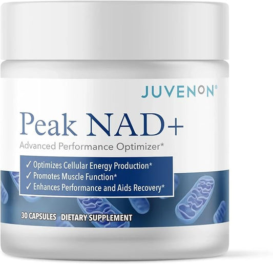 Juvenon Peak NAD+ | Advanced Cellular Health and Regeneration Formula | Boost NAD+ Levels, Support Cellular Vitality, and Promote Natural Renewal