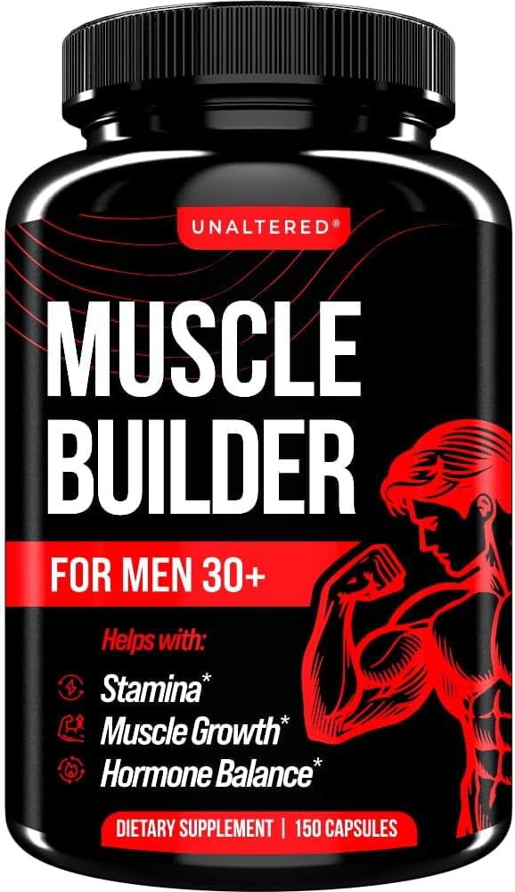 Muscle Builder & Hormone Balance for Men D3, Ashwagandha 150 Capsules