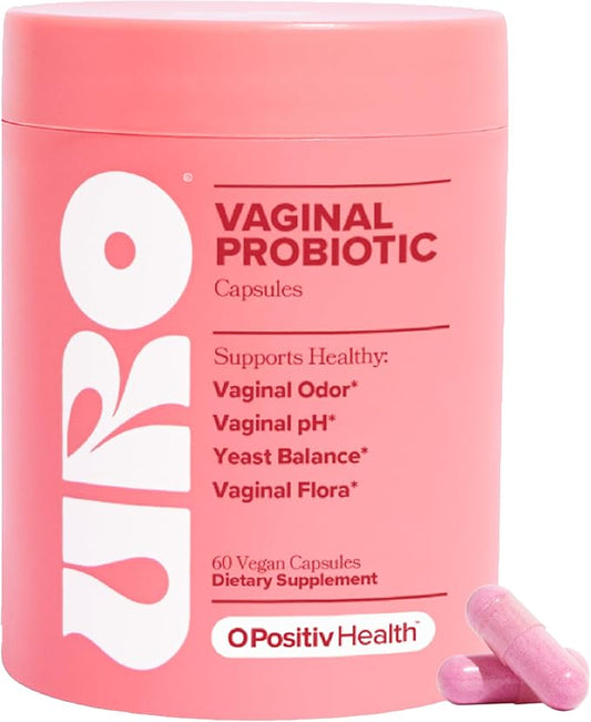 URO Vaginal Probiotics for Women pH 60 Count 1)