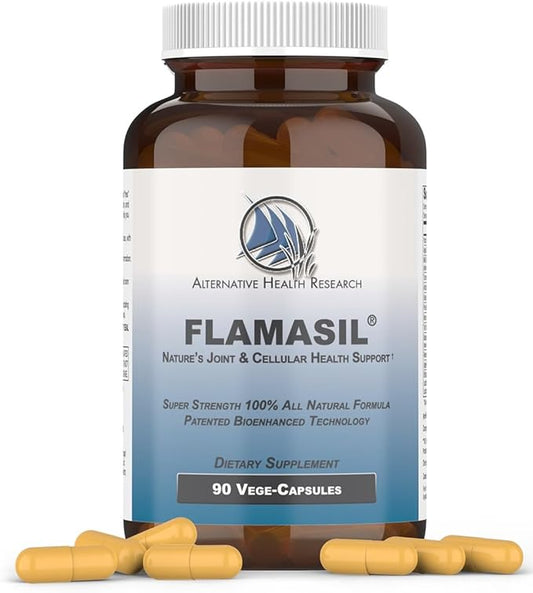 Flamasil™- for Healthy Inflammation Response* | Multi-Herbal Pain Reliever* and Joint Aid | Bio-Enhanced Turmeric, Boswellia, Resveratrol, and More | 13-in-1 Superfood Antioxidants | 30-Day Supply