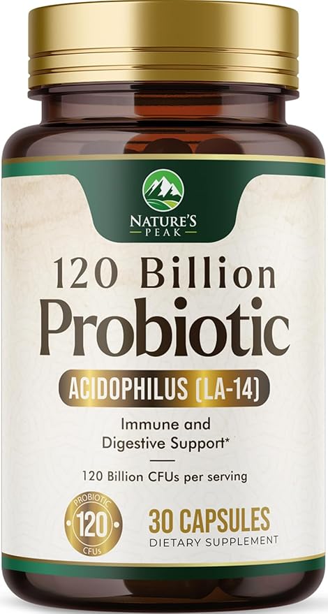 Probiotics for Digestive Health, 120 Billion 30 Capsules