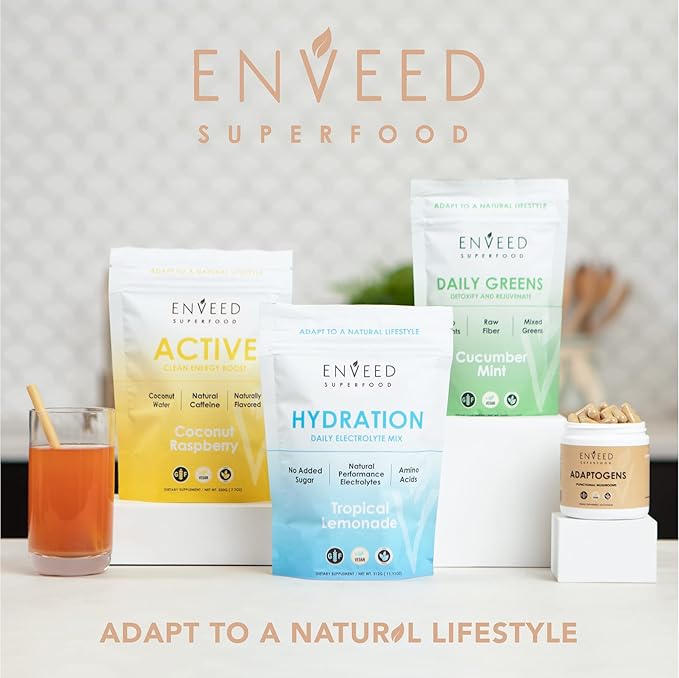 Enveed Superfoods ADAPTOGENS 100% Natural Ingredients—30 Servings