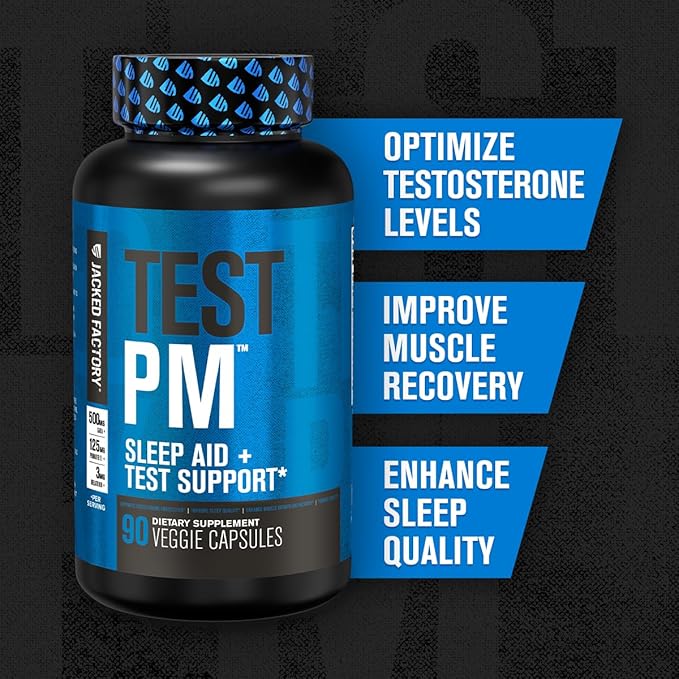 TEST PM Testosterone Booster & Sleep 90 Natural