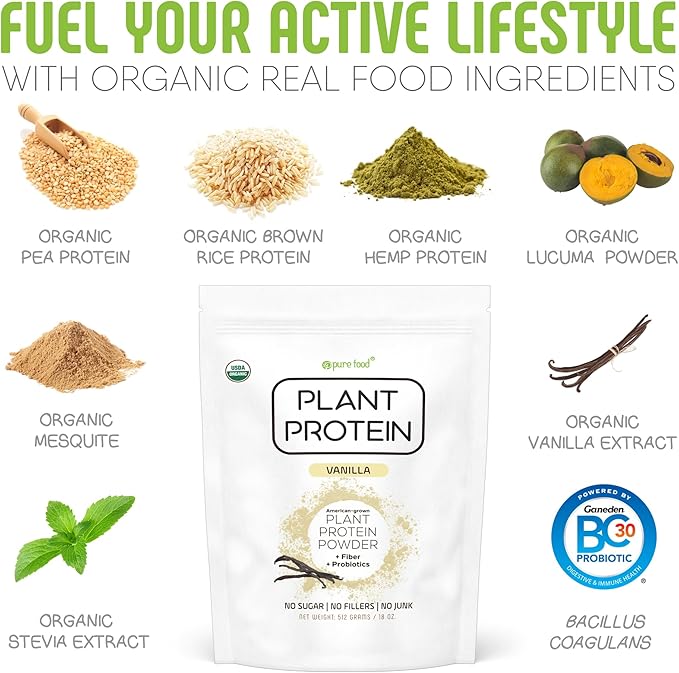 Plant Based Protein Powder with Probiotics 2-Pack