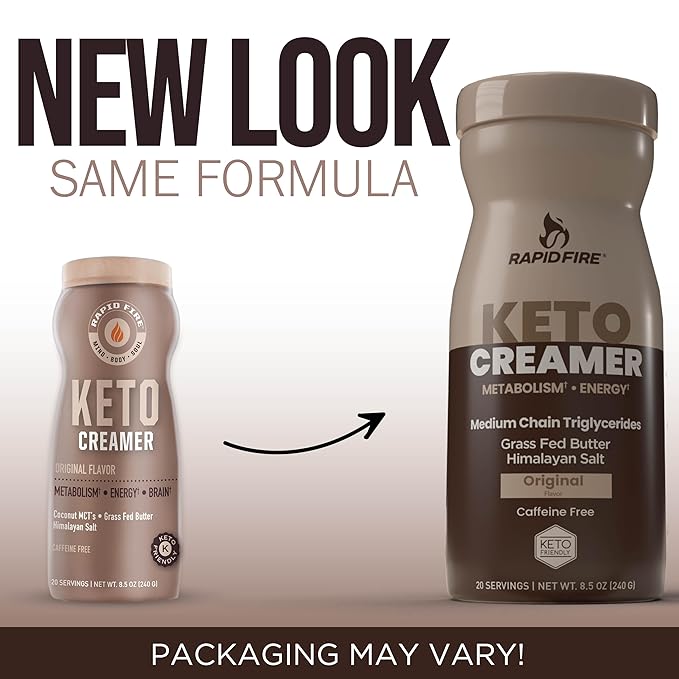 Ketogenic Creamer with MCT Oil for Coffee or Tea, Supports Energy and Metabolism, Weight Loss, Ketogenic Diet 8.5 oz. (20 servings)