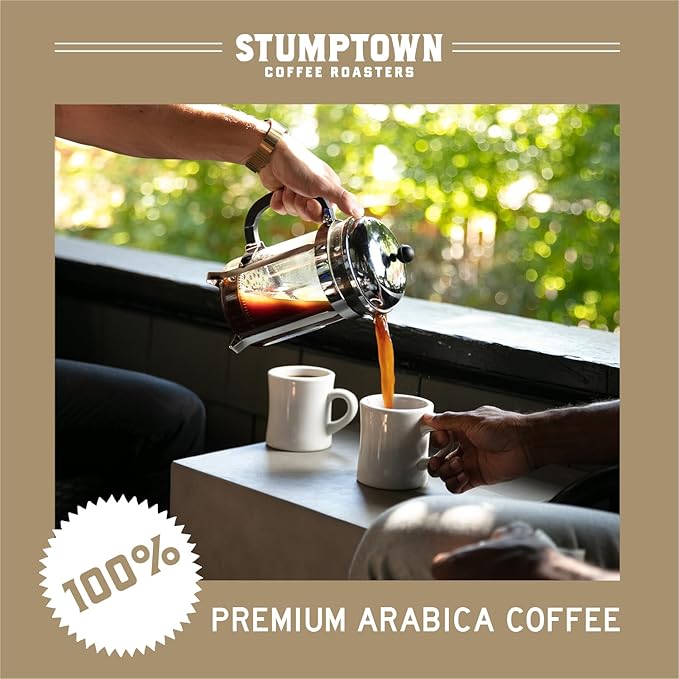 Stumptown Coffee Roasters, Medium Roast Ground Coffee - Hair Bender 12 Ounce Bag, Flavor Notes of Citrus and Dark Chocolate (Pack of 3)