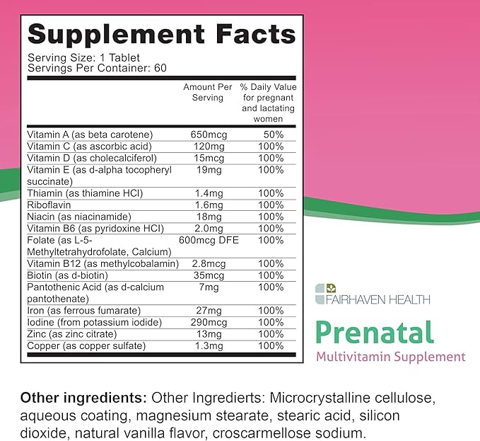 Fairhaven Health PeaPod Prenatal Multivitamin 1 Per 2 Month