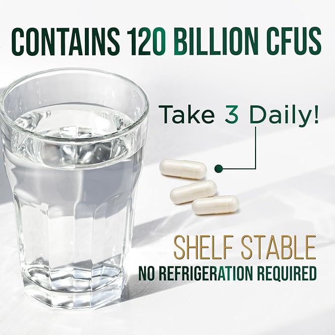 Probiotics for Digestive Health, 120 Billion 30 Capsules