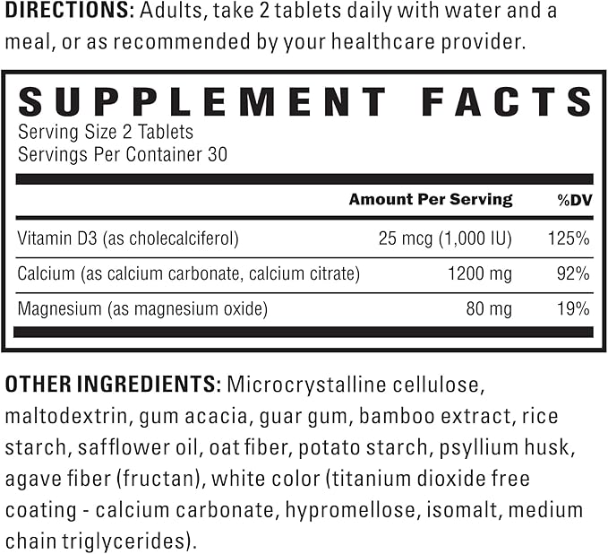 U.S. Doctors' Clinical Calcium, Magnesium + D3 for (60)