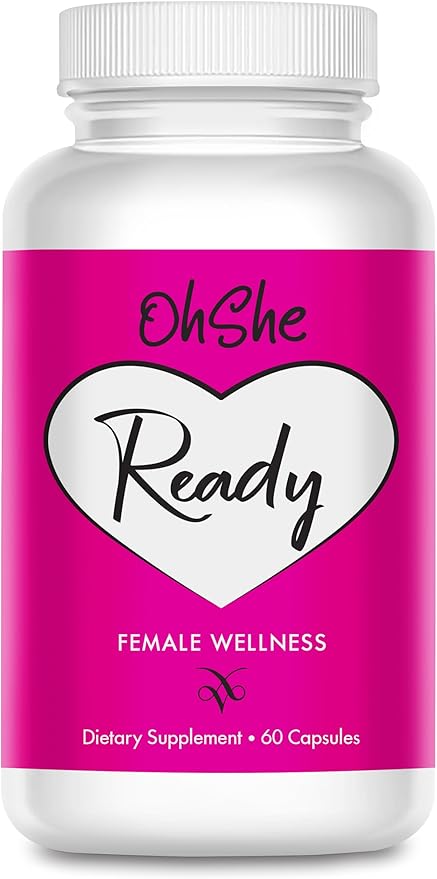 Ready- Female Health and Wellness Supplement- Supports Hormonal Harmony and Balance in Women- Naturally Boost Feminine Vitality, Energy and Mood- 60 Capsules