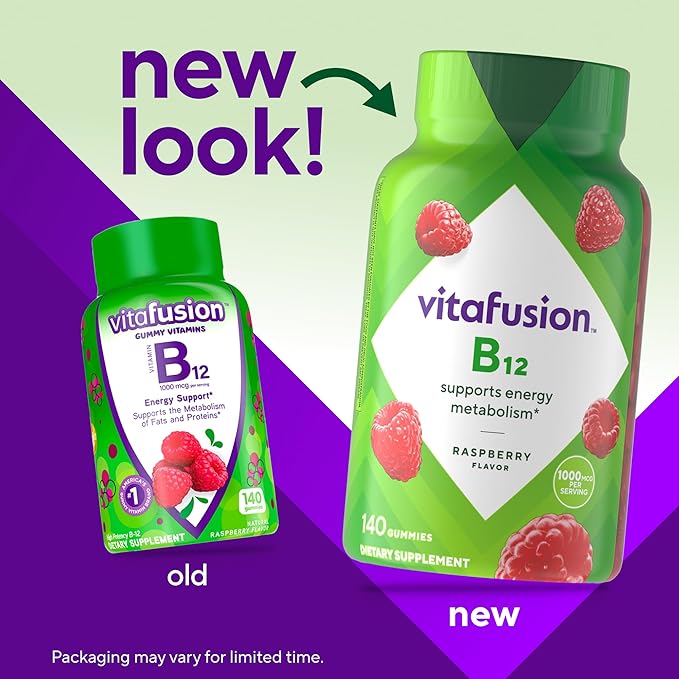 vitafusion Vitamin B12 Gummy Vitamins 1 Gummy 70 Day 140 Count