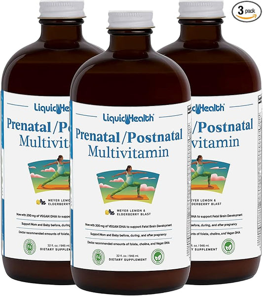 LIQUIDHEALTH Prenatal/Postnatal Multiple Liquid Women's Multivitamin (3 Pack)