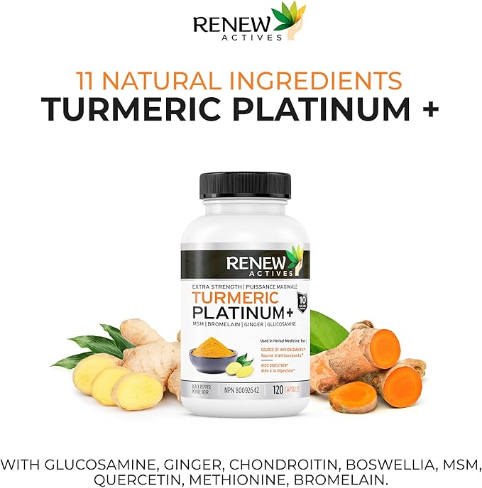Renew Actives Turmeric Platinum 120 Capsules