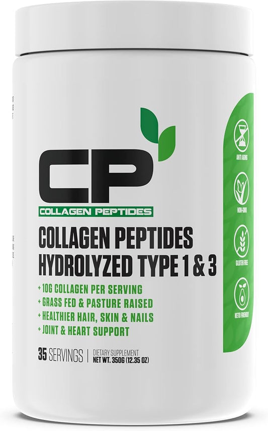 Collagen Peptides Powder #1 Rated 1 & 3 Anti-Aging (35 Servings)