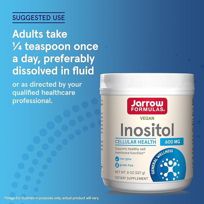 Jarrow Formulas Inositol 600 mg, Dietary 8 oz 378 Day