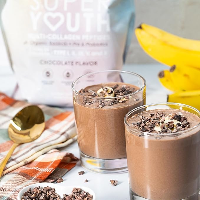 SkinnyFit Super Youth Chocolate Multi-Collagen Peptides 30 Servings