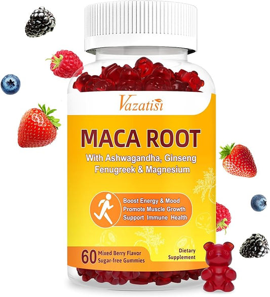 2000 mg Maca Root Gummies 60 Vegan
