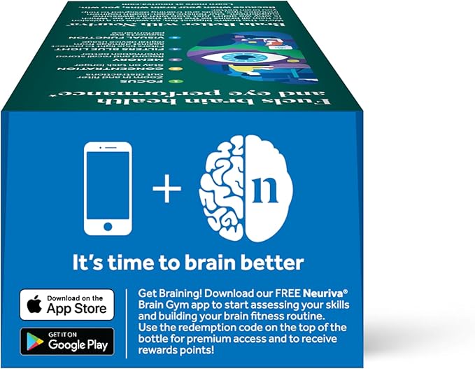 NEURIVA Brain + Eye Supplement 30ct Capsules