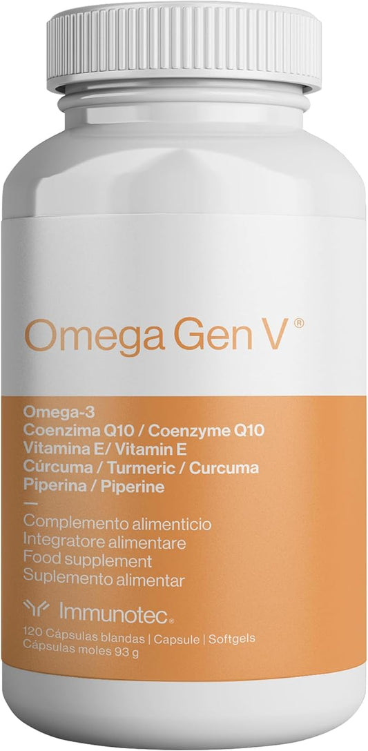 Omega Gen V® 5-in-1 Formula – Omega-3 Fish (1,800mg) w/EPA CoQ10, Turmeric, 120 Soft